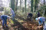 Volunteers hard at work, Nightingale Triangle